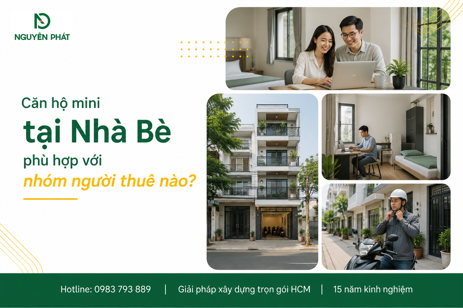 Căn hộ mini tại Nhà Bè phù hợp với nhóm người thuê nào?