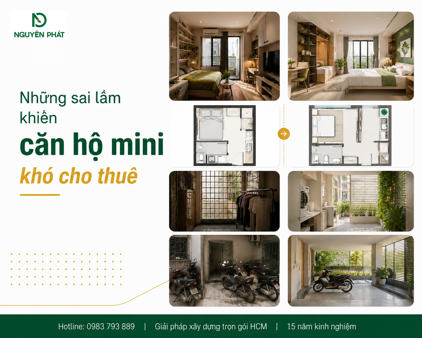 Những sai lầm khiến căn hộ mini khó cho thuê