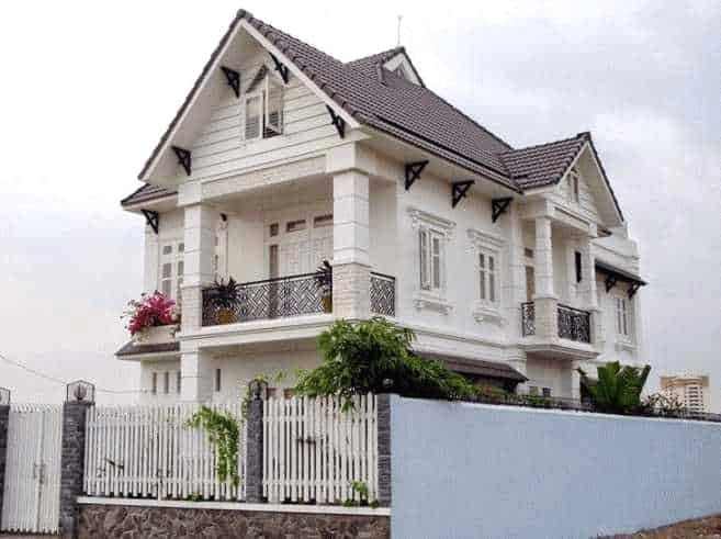 Thiết kế 2 tầng 4 phòng ngủ mái thái có chi phí thực hiện cao
