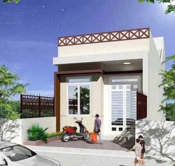 Thiết kế nhà trệt nhà ống 3 phòng ngủ
