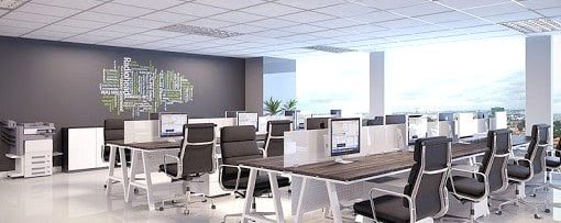 Thiết kế nội thất văn phòng theo phong cách hiện đại: